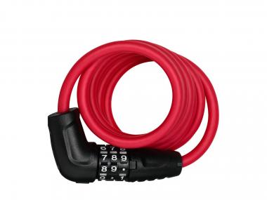 Abus Star 4508C Spiralkabelschloss | 150 cm | rot