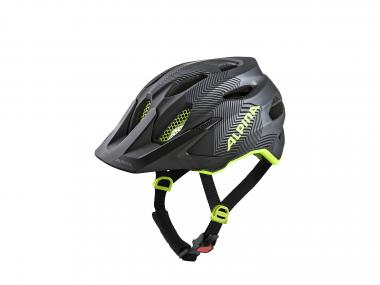 Alpina Carapax Junior Helm | 51-56 cm | black neon yellow