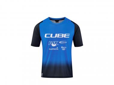 Cube Vertex Rundhalstrikot kurzarm | XXL | actionteam blue