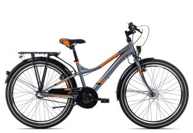 SCool Urban Steel LTD 24-3 | 24 Zoll | dark grey/orange | 38 cm Radgröße