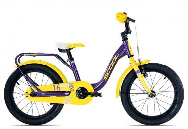 SCool niXe alloy 16-1 | 16 Zoll | purple metallic/yellow | 24 cm Radgröße