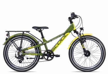 SCool troX EVO alloy 20-7 | 20 Zoll | green/lemon matt | 28 cm Radgröße