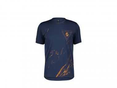 Scott Trail Flow Pro KA-Shirt | S | midnight blue/copper orange