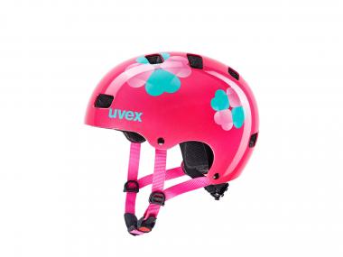 Uvex Kid 3 Helm | 55-58 cm | pink flower