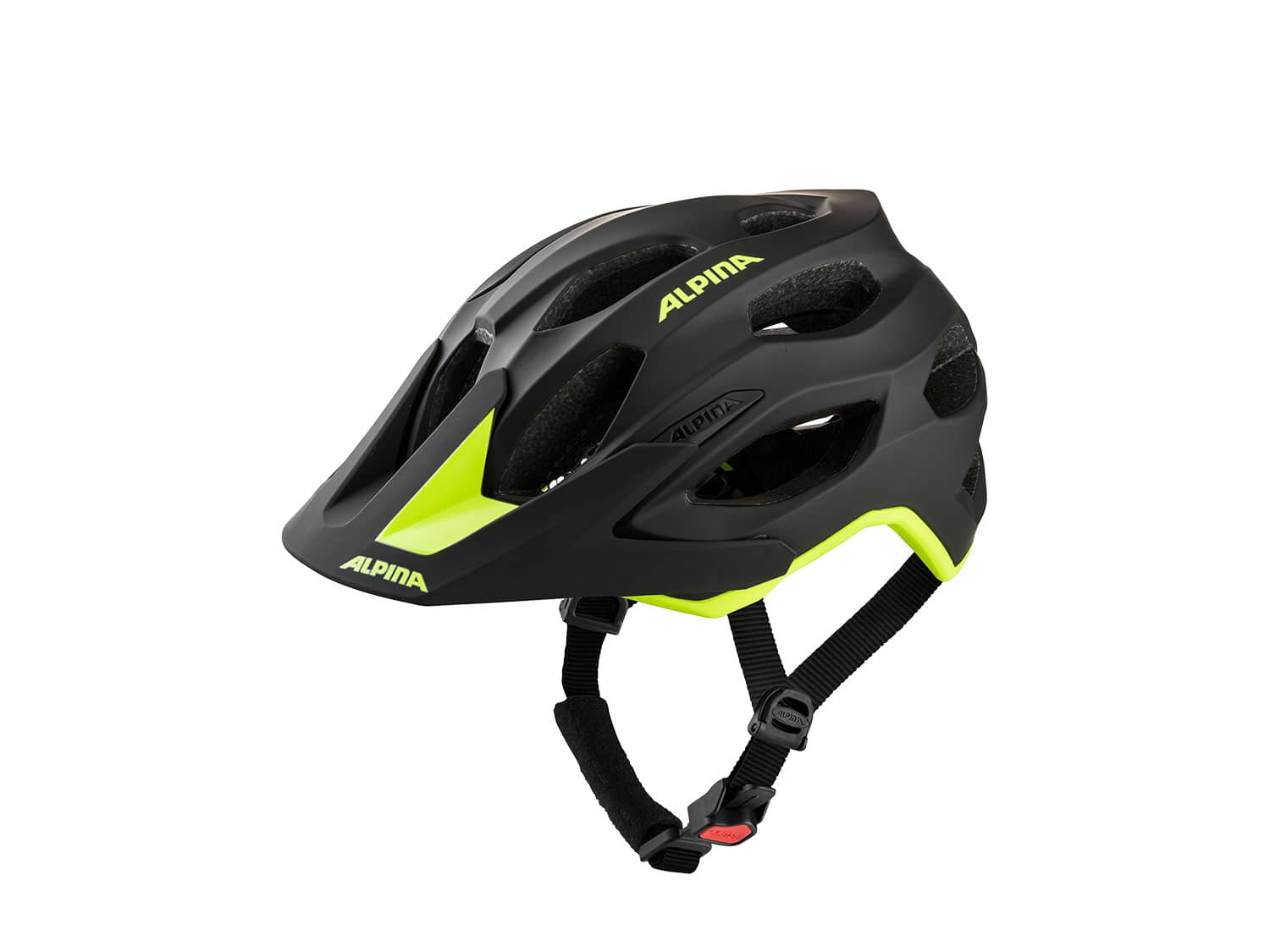 Alpina Carapax 2.0 MTB-Helm | 52-57 cm | black neon yellow